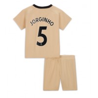 Dres Chelsea Jorginho #5 Rezervni za djecu 2022-23 Kratak Rukav (+ kratke hlače)